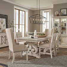 It features revolutionary quietset technology and a sleek design that won't take up too much space in your home. Magnussen Home Bronwyn 7 Piece Farmhouse Dining Table Set With Arm Chairs Value City Furniture Dining 7 Or More Piece Sets