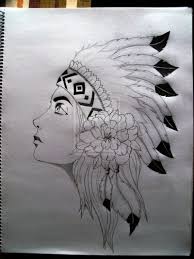 Native American Girl By Sniraharon D4zorio Jpg 800 1067 Native American Drawing Indian Drawing Drawings