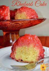 Rhubarb Cake Recipe On Yummly Rhubarb Recipes Rhubarb Cake Rhubarb Desserts