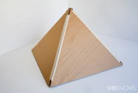 Cover the sides of the pyramid with glue. Geometric Pinata Diy Sheknows