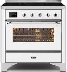 Electric ranges, the products range from 20 in. Ilve Umi09ns3whc Majestic Ii Series 36 Inch White Induction Electric Freestanding Range In White Appliances Connection