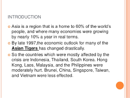 Realising that stimulating domestic demand was not a viable option in a downturn caused by external in 1998, the financial and business sector experienced a moderate growth of 3.1 percent. Asian Financial Crisis 1997 1998