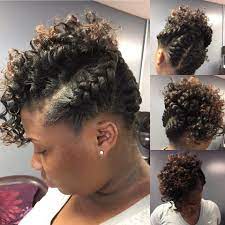 You can tape or clip a small weft of extra length around any ponytail and scrunch it up into a figure 8 to create similar origami style buns, like the ones seen here. Pin By Carlette Arneus On Natural 101 Natural Hair Styles Black Hair Updo Hairstyles Natural Hair Updo