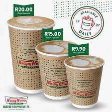 The krispy kreme coffee price is just below $2. Krispy Kreme Za On Twitter Coffee Cravings We Ve Got A Super Special On All Sizes Start Your Week Off The Right Way With This Everyday Promo Get A Small Cappuccino For R9 90