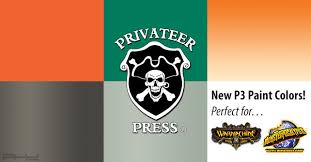 New P3 Paint Colors From Privateer Press