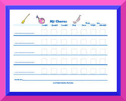 Chore Charts Free Printable Behavior Charts