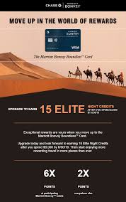 Jun 21, 2021 · the marriott bonvoy boundless credit card offers a solid return on eligible marriott purchases (6 points per dollar) and everyday spending (2 points per dollar). Should You Accept The Marriott 15 Elite Night Upgrade Offer Will I