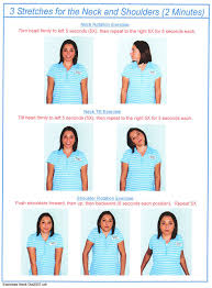 Stretches And Excersizes Neck Exercises Neck And Shoulder Exercises Exercise
