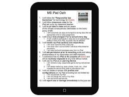 The Ipad Oath 10 Rules For Ipad Use In The Classroom Classroom Rules Classroom Tech Classroom