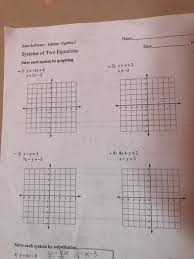 Instead of writing two equations, e ! Algebra 2 Systems Of Linear Equations Worksheet Answers Tessshebaylo