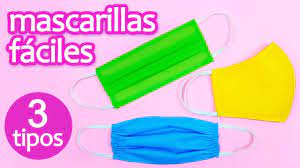 Como Hacer Mascarillas De Tela Facil Tapabocas Cubrebocas Barbijos Youtube