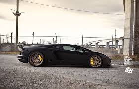 Black And Yellow Lamborghini Matte Black Lamborghini Aventador With Yellow Brakes And Adv1 Wheels Adv1 Wheels Lamborghini Aventador Lamborghini