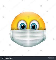 Cute Emoticon Wearing Surgical Mask Emoji Stock Vektorgrafik Lizenzfrei 1695147061 Vektorgrafik Emoticon Emoji