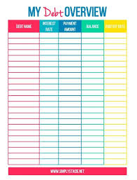 Debt Repayment Printables Simply Stacie