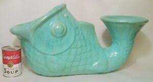 Huge mexican talavera koi fish sculpture or decorative flower pot or planter for small tree ships with insurance. 21 Hollywood Regency Vtg Koi Fish Pottery Planter Calif Fl Floor Vase Sculpture Ebay