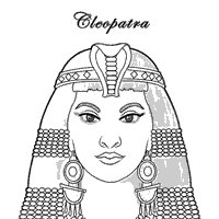 Cleopatra Coloring Pages Surfnetkids Cleopatra For Kids Coloring Pages African Art Paintings