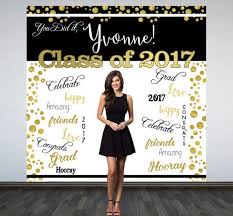 Black And White Photo Booth Backdrop Graduation Photo Backdrop Congrats Grad Personalized Photo Etsy Graduation Party Backdrops Photo Booth Backdrop Graduation Graduation Backdrop
