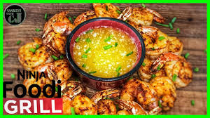 What happens if you cook frozen shrimp made for an oil deep fryer in an . Grilled Jumbo Shrimp On The Ninja Foodi Grill Ninja Foodi Grill Recipes Youtube