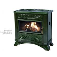 Votre poêle fraîchement installé condense ! Poele A Bois Deville Vintage Vert Majolique 9 Kw