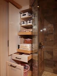 A tidy linen closet also helps you know when it's time to toss tattered sheets and towels and buy fresh, new sets. Lowe S Sliding Shelves Bathroom Linen Closet Built In Bathroom Home Decor At Repinned Net