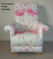 Laura Ashley Pretty Flamingo Fabric Child S Chair Girls Etsy In 2020 Flamingo Fabric Kids Chairs Flamingo Room Decor