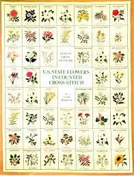 List of state flowers with pictures. U S State Flowers In Cross Stitch Bengtsson Gerda Amazon De Bucher