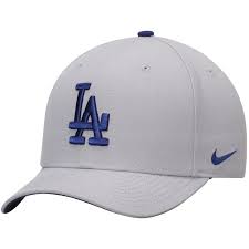 Men S Nike Gray Los Angeles Dodgers Wool Classic Adjustable Performance Hat Los Angeles Dodgers Hats For Men Dodger Hats