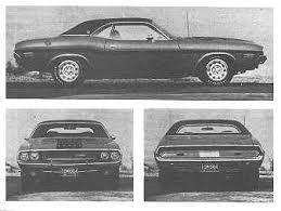 dodge challenger specs 1970 challenger