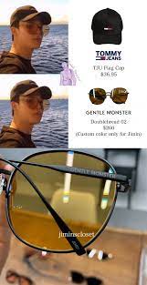 Bts Jimin The Most Fashionable Idol Received Several Custom Made Sunglasses From Gentle Monster As Gift Gentle Monster Gentle Monster Sunglasses Monster