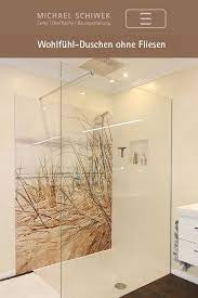 Dabei ist dies gar nicht unbedingt notwendig. Es Geht Auch Mal Ohne Duschen Ohne Fliesen Modern Pflegeleicht Langlebig Badezimmer Dusche Fliesen Dusche Badezimmer Fliesen