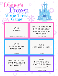 Maui steals whose heart to give humanity the power of creation in moana? Free Disney S Frozen Trivia Game Printable Disney Trivia Questions Disney Facts Trivia Games
