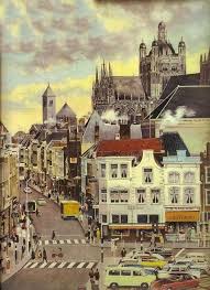 Den Bosch Markt Met Uitzicht Op De Sint Jan Stad Foto Oude Foto S