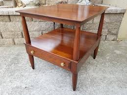 1950s Willett Transitional Solid Cherry Mid Century Modern End Table By Angeetiques On Etsy Maple Furniture Modern End Tables Cherry Furniture