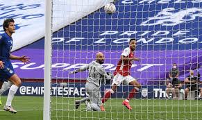 Бруну фернандеш (1:0) диогу жота (1:1) роберто фирмино (1:2) роберто фирмино (1:3) маркус рашфорд (2:3) мохамед салах (2:4). Arsenal Chelsi 2 1 Videoobzor Finala Kubka Anglii 01 08 2020