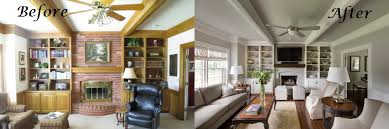 It was something of a not surprisingly, the marble flooring was the only thing we kept during the demolition works! Fireplace Before And After Transformations From Our Interior Design Portfolio Design Connection Inc