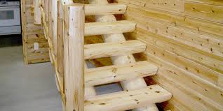 New homes traditional staircase stair walls open basement house home remodeling half walls stairs design staircase remodel. How To Build Log Stairs In Your Home Northern Log