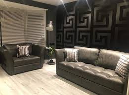 Free delivery over $99 and no restocking fee available graham & brown. Versace Greek Key Black Wallpaper Home Decor Hull Limited Grey Wallpaper Bedroom Black Living Room Decor Luxury Bedroom Master