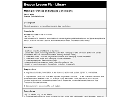 Making Inferences And Drawing Conclusions Lesson Plan Drawing Conclusions Making Inferences How To Plan