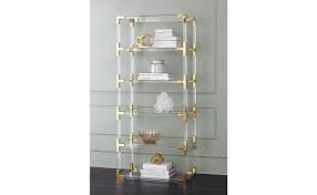 Maybe you would like to learn more about one of these? Amazon Com Hanna 70 3 4 Clear Acrylic And Gold 6 Shelf Open Bookcase 55 Downing Street Kitchen Dining