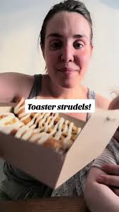 Homemade strawberry rhubarb toaster strudels with cream cheese icing ....