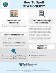 How To Spell Stationery And How To Misspell It Too Spellcheck Net