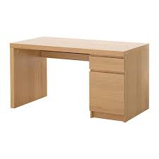 Malm Desk Oak Veneer 140x65 Cm Meja Kerja Meja Kantor Meja