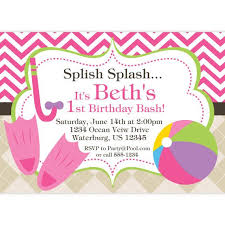 Pool Party Invitation Pink Chevron And Tan Argyle Beach Etsy Party Invite Template Birthday Party Invitation Templates Pool Party Invitations