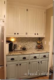 Cabinet Paint Top Behr Swiss Coffee Bottom Benjamin Moore Gossamer Blue Granite Is Cosmos Granite Color V Kitchen Renovation Home Kitchens Kitchen Remodel