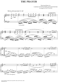 L Is For The Way You Look At Me Sheet Music The Prayer In 2020 Sheet Music The Prayer Sheet Music Digital Sheet Music