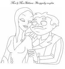 The addams family was created by charles addams and includes the fictional characters of gomez and morticia addams, their children wednesday and pugsley, family members uncle fester and grandmama, butler lurch, and pugsley's pet octopus aristotle. The Addams Family Coloring Page Family Coloring Pages Vintage Coloring Books Family Coloring