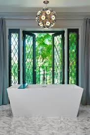 Black French Doors Contemporary Bathroom Jeff Lewis Design Black French Doors Bathroom Design Glass French Doors