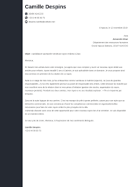 Exemple Lettre De Motivation Candidature Spontanee Tout Poste