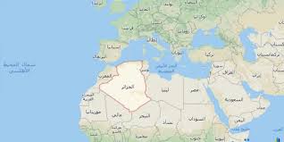 خريطة الجزائر بالمدن صماء كاملة