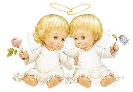 Two Baby Angels With Flowers Free Clipart Baby Angel Angel Pictures Free Clip Art